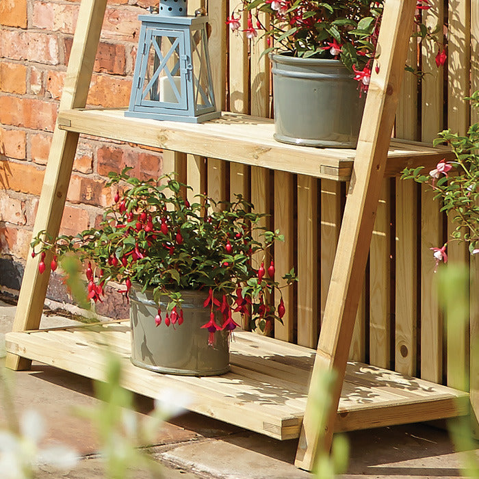Rowlinson Slatted Plant Stand | Sheds.co.uk