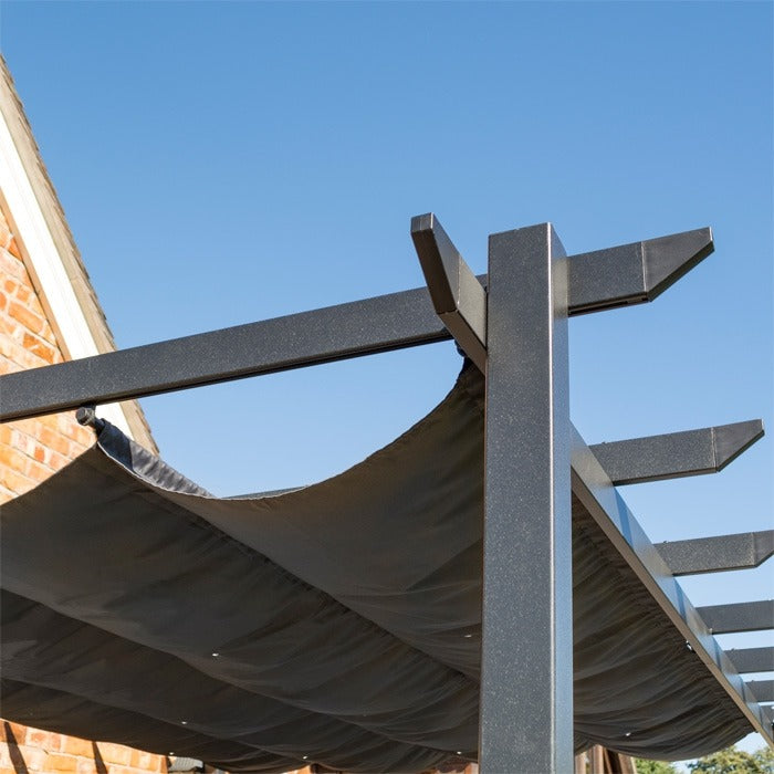 Rowlinson Venitian Canopy - Grey | Sheds.co.uk