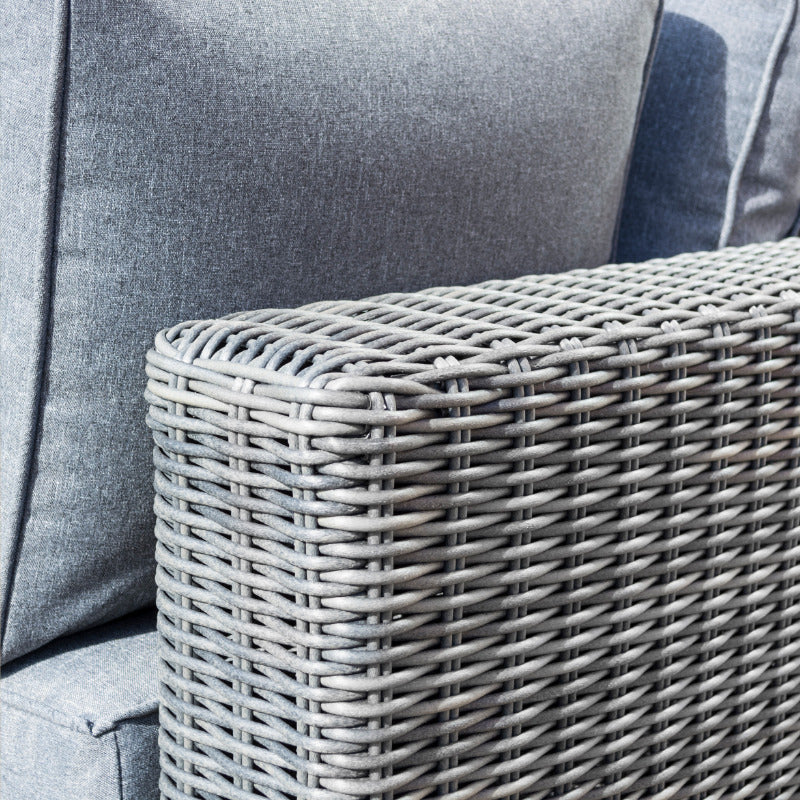 Rowlinson Vienna Lounger Set - Grey Weave | Sheds.co.uk