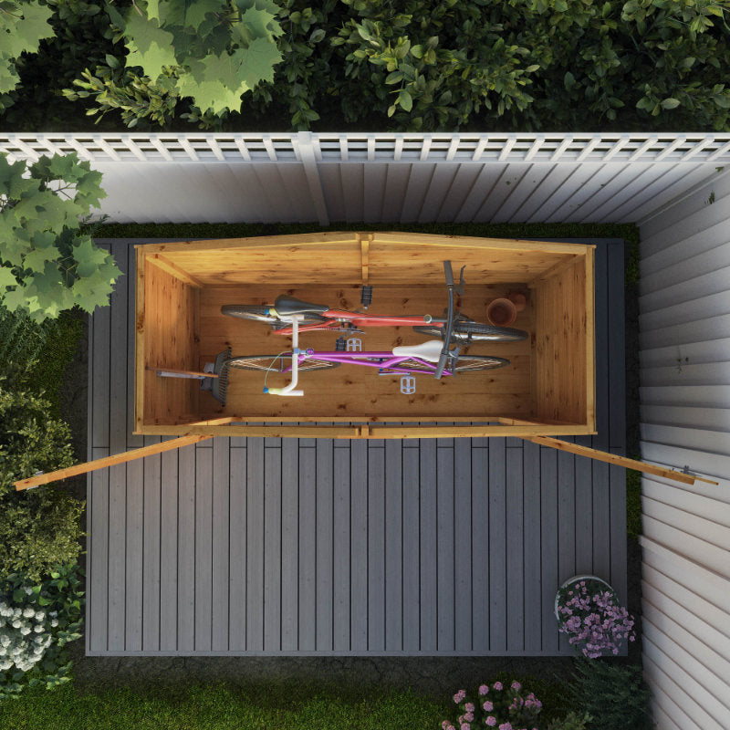 Adley 7' x 3' Tongue and Groove Apex Bike Shed | Sheds.co.uk