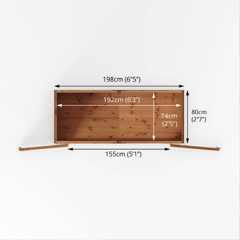 Adley 7' x 3' Tongue and Groove Apex Bike Shed | Sheds.co.uk