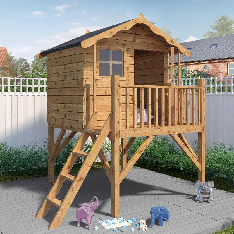 Adley Jellytot Cottage Tower Playhouse | Sheds.co.uk