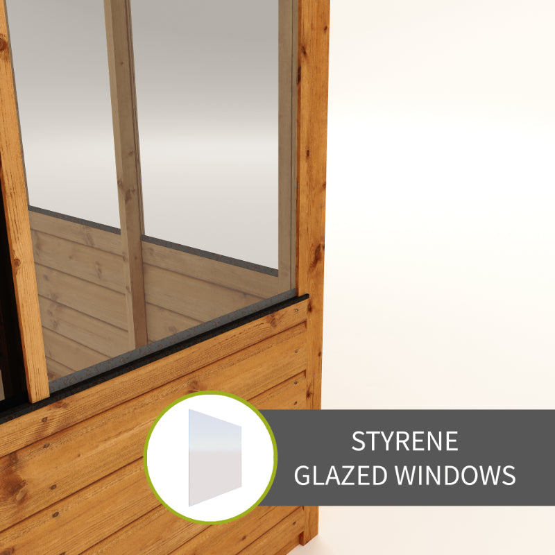Adley 6' x 6' Budget Shiplap Greenhouse | Sheds.co.uk