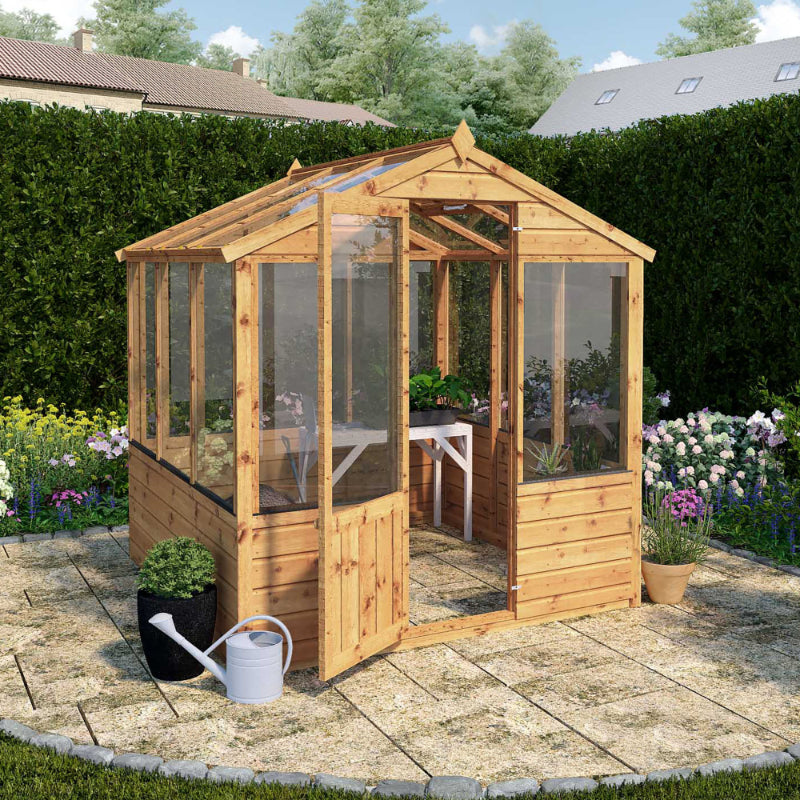 Adley 6' x 6' Budget Shiplap Greenhouse | Sheds.co.uk