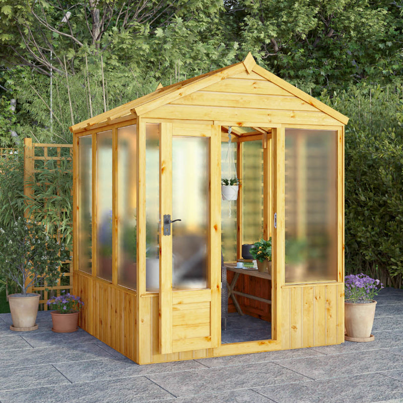 Adley 6' x 6' Lumberjack Premium Apex Wooden Greenhouse | Sheds.co.uk