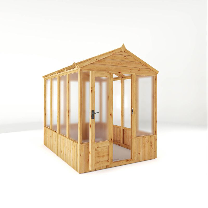 Adley 8' x 6' Lumberjack Premium Apex Wooden Greenhouse | Sheds.co.uk