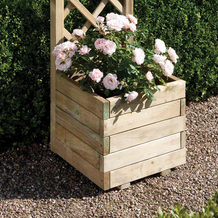 Rowlinson Square Planter and Lattice | Sheds.co.uk