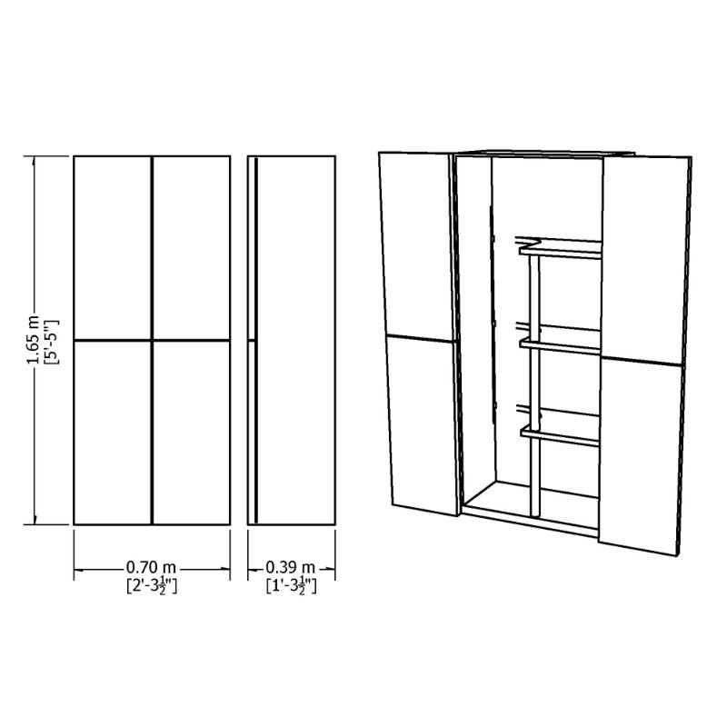Loxley Large Storage Cupboard | Sheds.co.uk