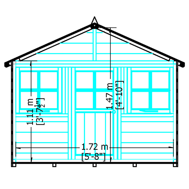 Loxley 6' x 4' Caramel Playhouse | Sheds.co.uk