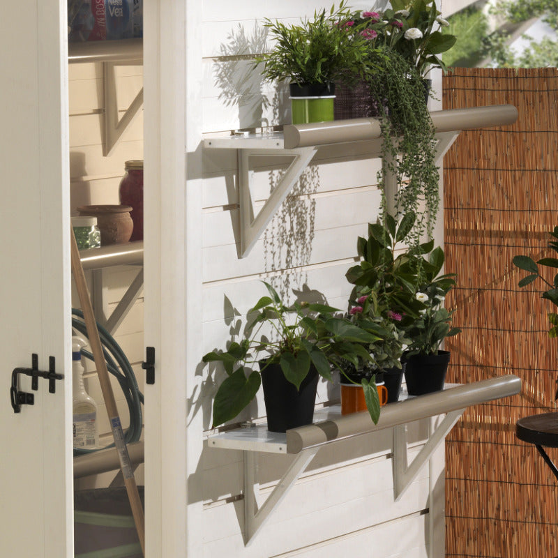 Loxley 4' x 4' Plastic Mediterranean Apex Shed | Sheds.co.uk