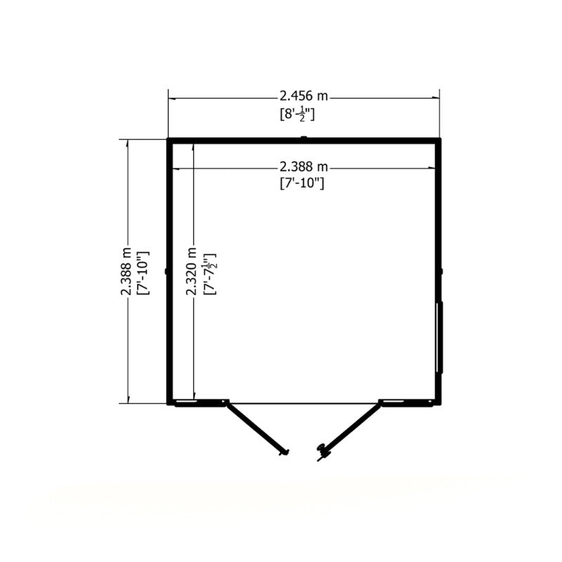 Loxley 8' x 8' Ashwater Summer House | Sheds.co.uk