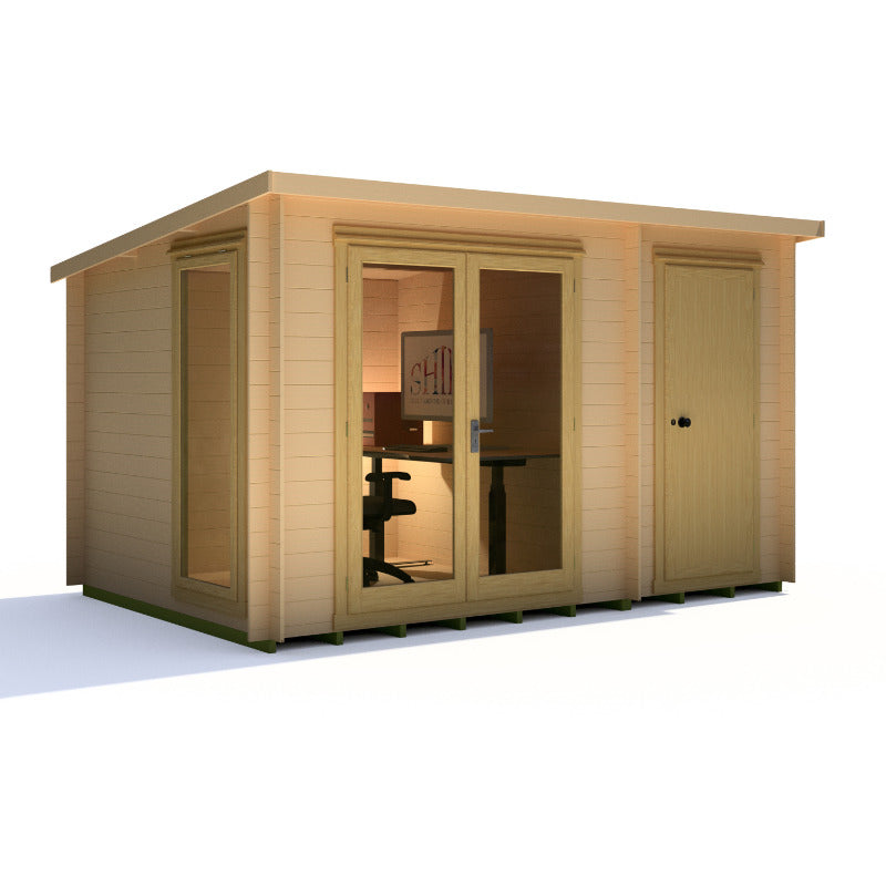 Loxley 3.6m x 2.6m Windsor Log Cabin - 19mm | Sheds.co.uk