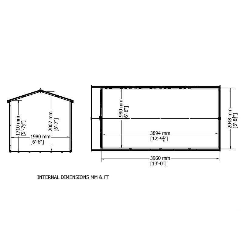 Loxley 7' x 13' Woodstock Summer House | Sheds.co.uk
