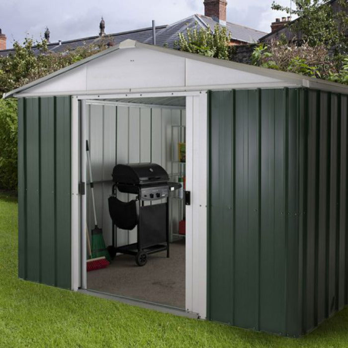 YardMaster 10' x 13' Apex Metal Garden Shed | Sheds.co.uk