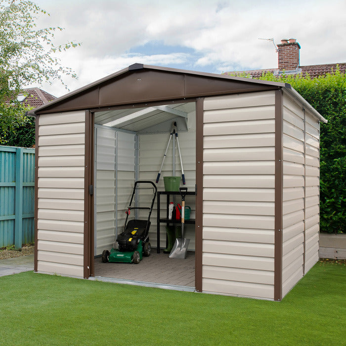 YardMaster 10' x 6' Shiplap Metal Garden Shed | Sheds.co.uk