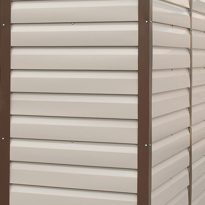 YardMaster 10' x 6' Shiplap Metal Garden Shed | Sheds.co.uk