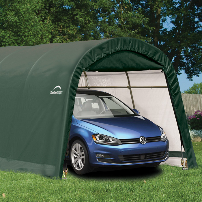 Shelter Logic 10’ x 15’ Round Top Style Portable Car Shelter