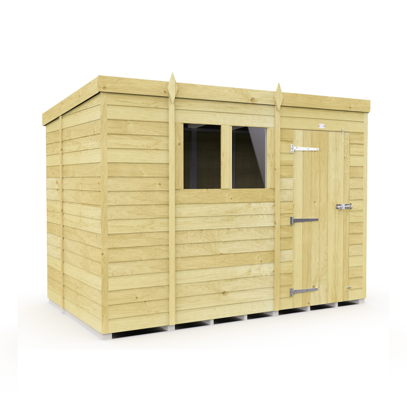 Holt 10’ x 7’ Pressure Treated Shiplap Modular Pent Shed