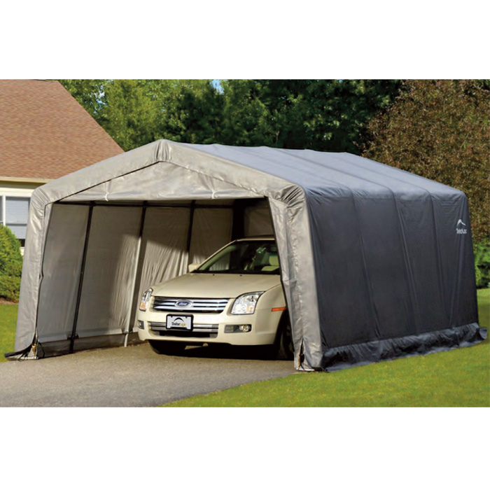 Shelter Logic 12’ x 16’ Compact Peak Style Portable Car Shelter