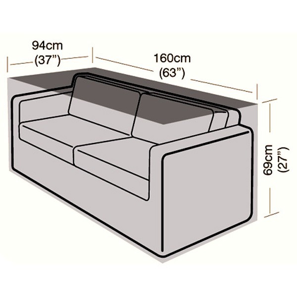 Oren Deluxe - 2 Seater Sofa Cover - Large - 160cm