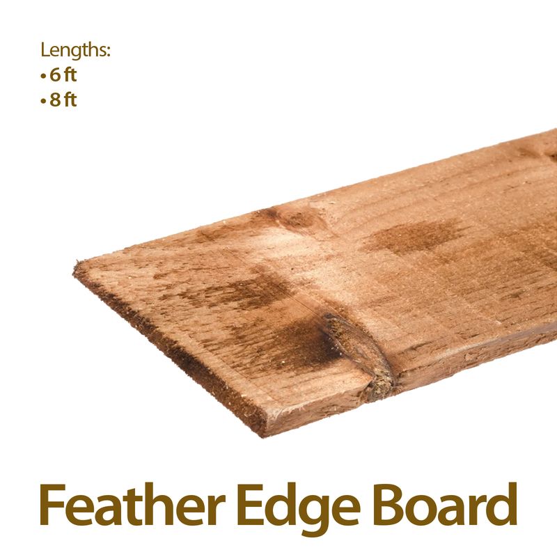 Holt Trade Individual Tanatone Brown Feather Edge Board - 6’