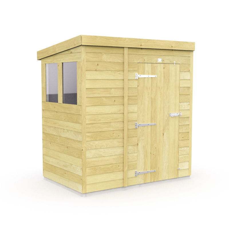 Holt 6’ x 4’ Pressure Treated Shiplap Modular Pent Shed