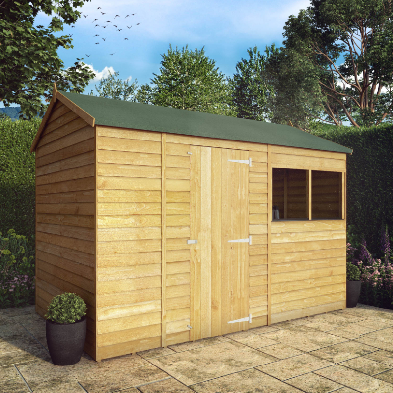 Adley 10’ x 6’ Overlap Reverse Apex Shed