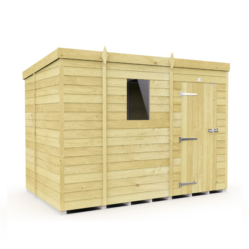 Holt 9’ x 7’ Pressure Treated Shiplap Modular Pent Shed