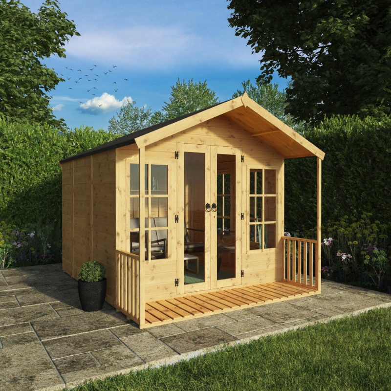 Adley 8’ x 10’ Premium Traditional Summer House With Veranda