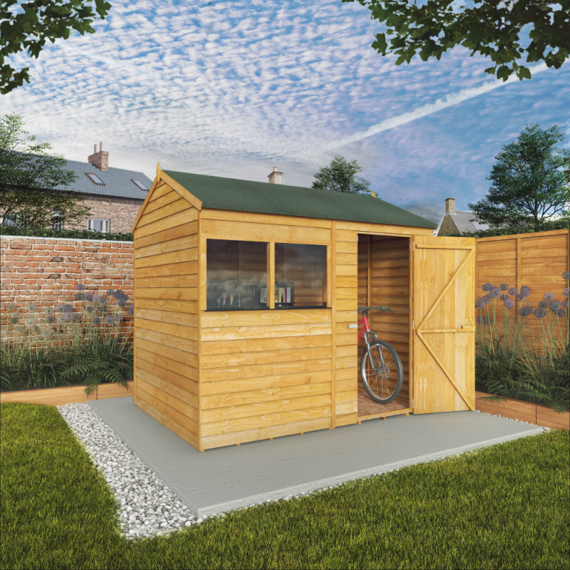 Adley 8’ x 6’ Overlap Reverse Apex Shed