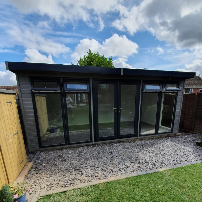 Bards 16’ x 8’ Othello Bespoke Insulated Garden Room - Painted