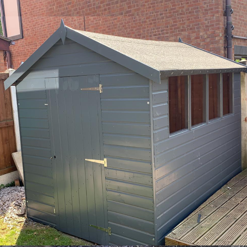 Bards 10’ x 6’ Popular Custom Apex Shed - Pre Painted