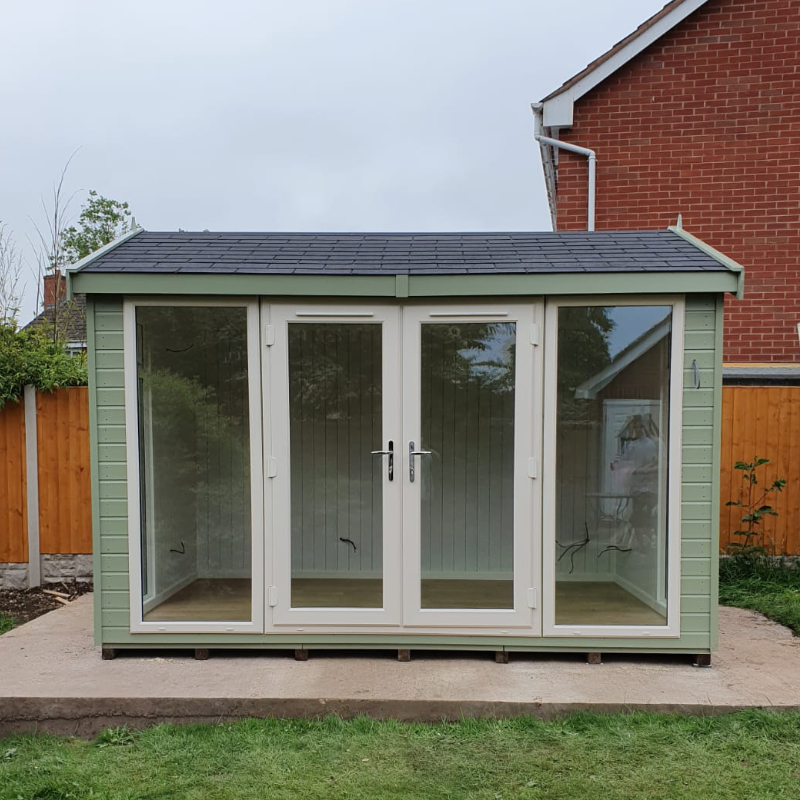 Bards 16’ x 8’ Portia Bespoke Insulated Garden Room - Painted