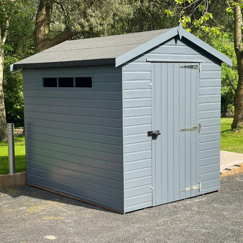 Bards 10’ x 8’ Custom Apex Security Shed - Tanalised or Pre Painted