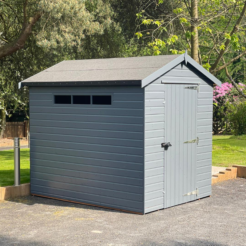 Bards 8’ x 6’ Custom Apex Security Shed - Tanalised or Pre Painted
