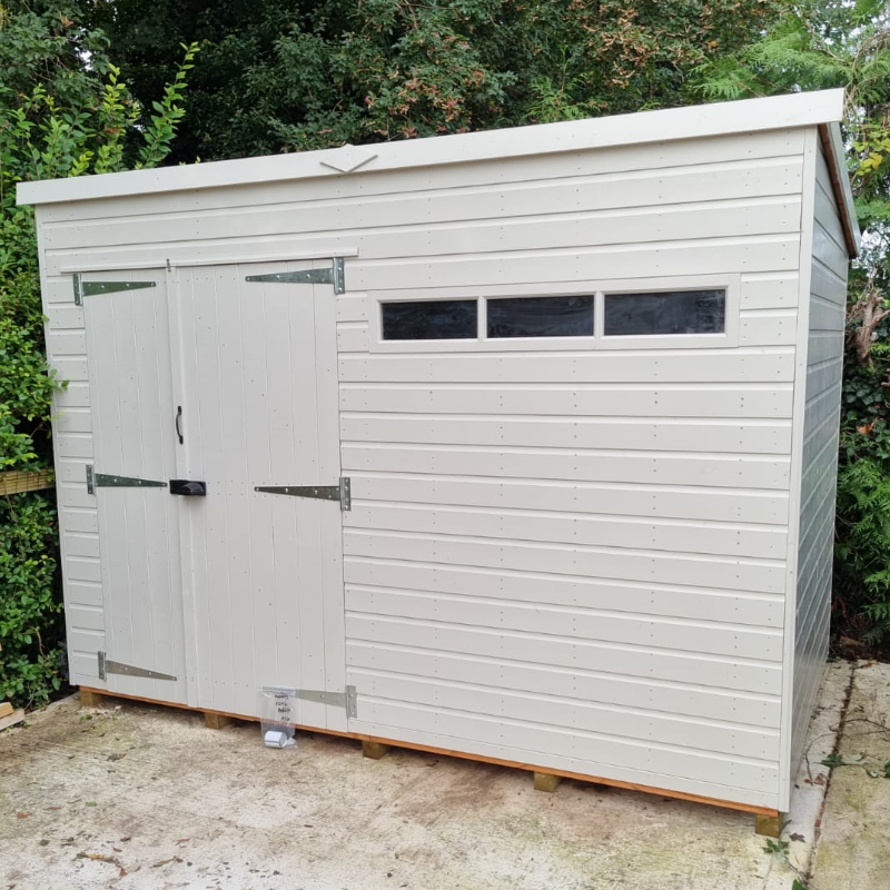 Bards 10’ x 8’ Custom Pent Security Shed - Tanalised or Pre Painted
