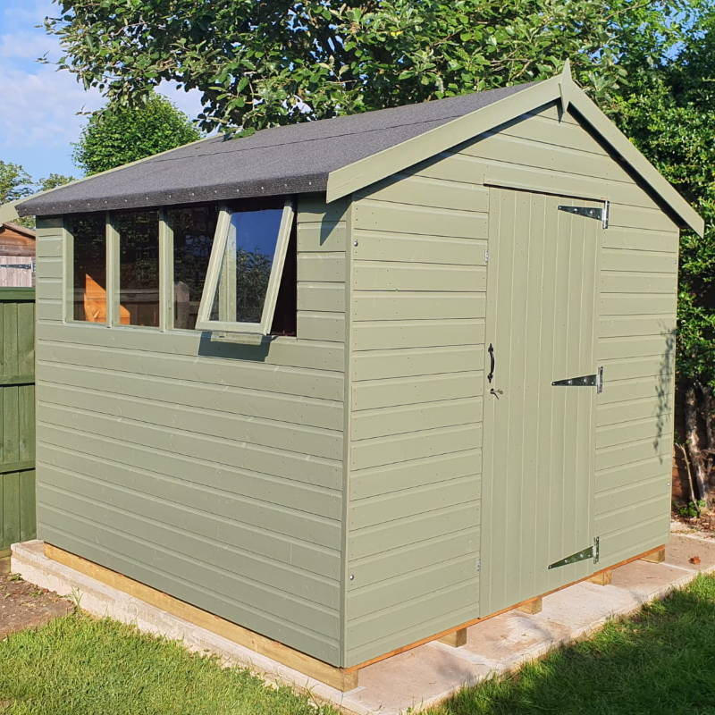 Bards 10’ x 10’ Supreme Custom Apex Shed - Tanalised or Pre Painted