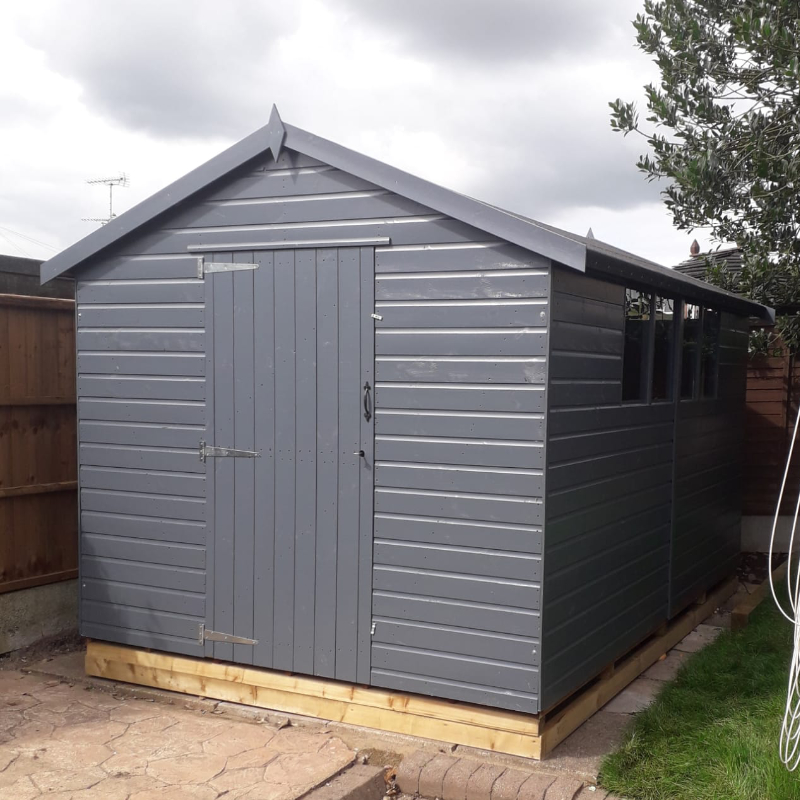Bards 14’ x 10’ Supreme Custom Apex Shed - Tanalised or Pre Painted