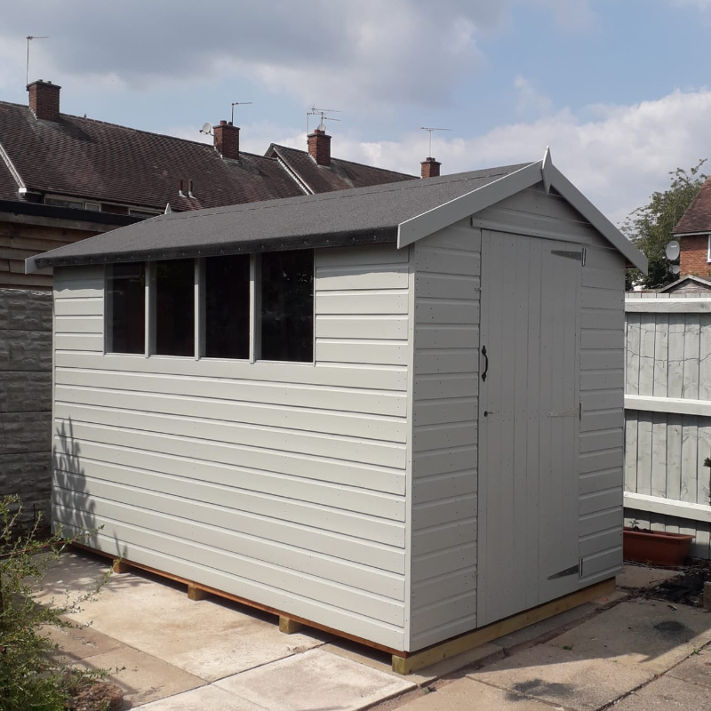 Bards 6’ x 10’ Supreme Custom Apex Shed - Tanalised or Pre Painted