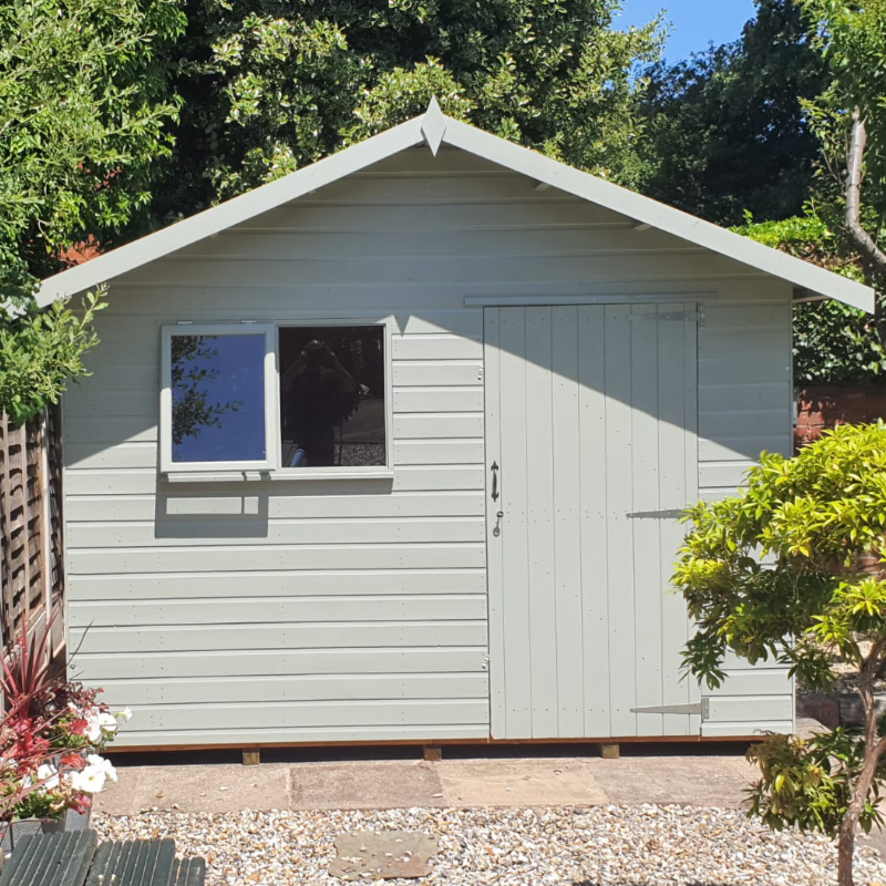 Bards 10’ x 10’ Supreme Custom Apex Cabin Shed - Tanalised or Pre Painted