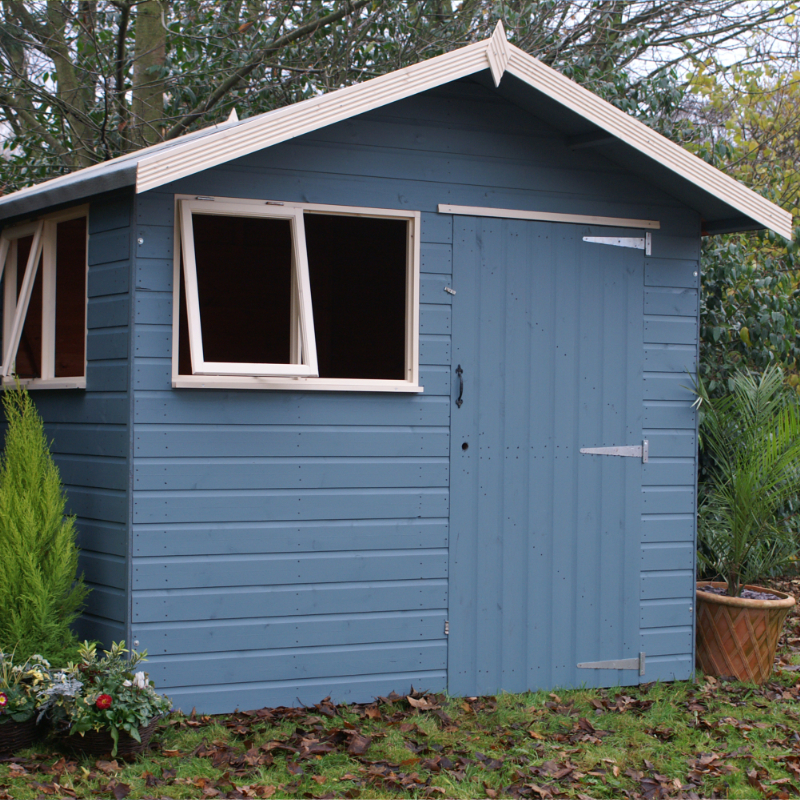 Bards 6’ x 10’ Supreme Custom Apex Cabin Shed - Tanalised or Pre Painted