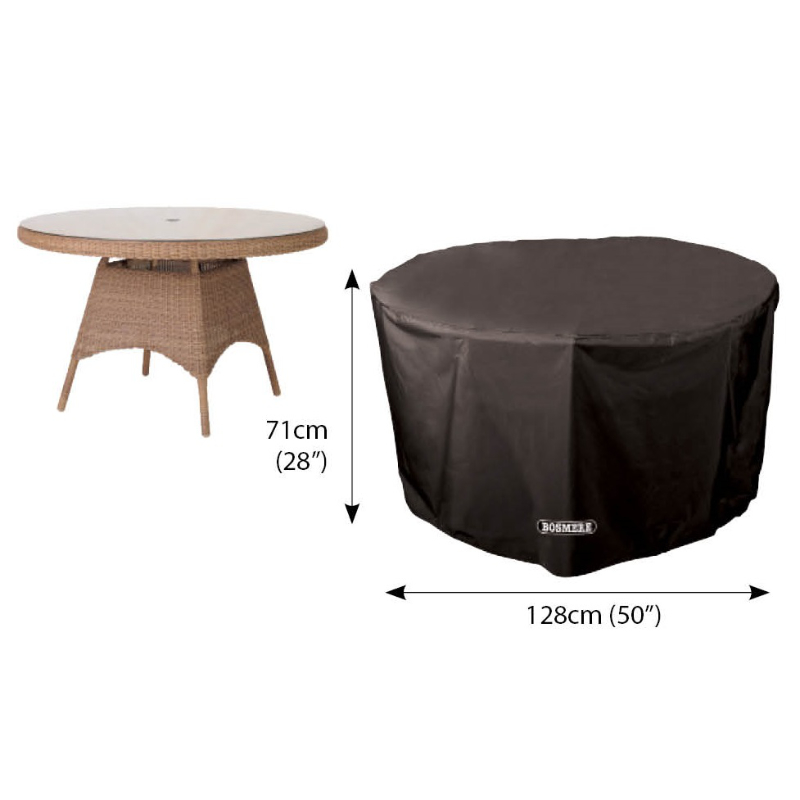 Classic Protector 6000 Circular Table Cover - 4/6 Seat - Black