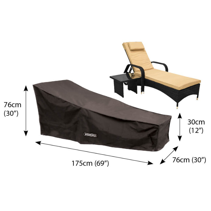 Classic Protector 6000 Sun Lounger Cover - Black