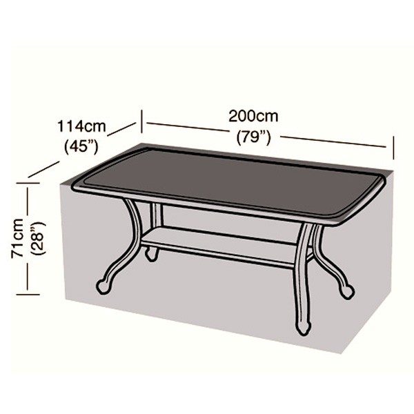 Oren Deluxe - 8 Seater Rectangular Table Cover - 196cm