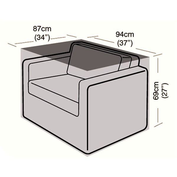 Oren Deluxe - Small Armchair Cover - 87cm