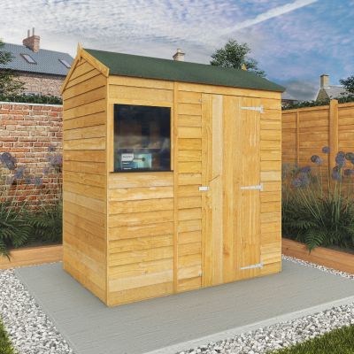 Adley 6' x 4' Overlap Reverse Apex Shed