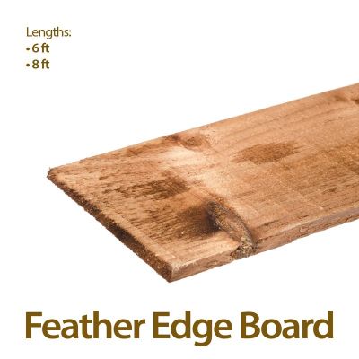 Holt Trade Individual Tanatone Brown Feather Edge Board - 8'