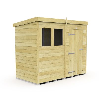 Holt 8' x 4' Pressure Treated Shiplap Modular Pent Shed