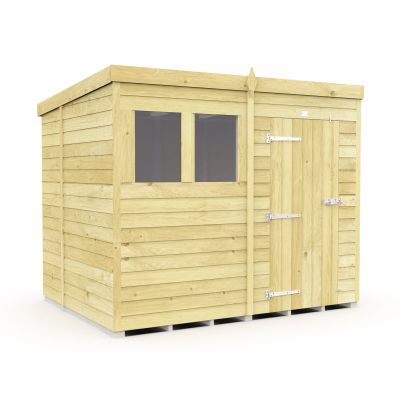 Holt 8' x 6' Pressure Treated Shiplap Modular Pent Shed