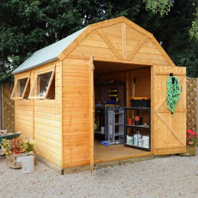 Adley 10' x 8' Premium Double Door Shiplap Dutch Barn